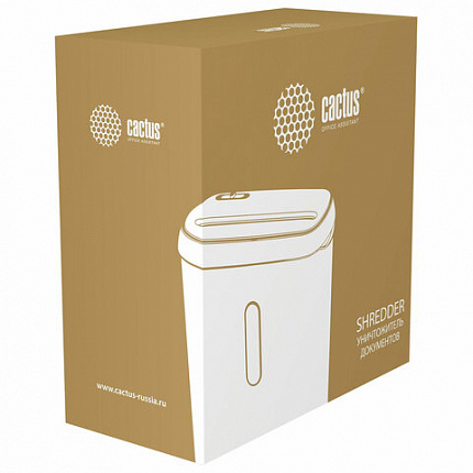 Уничтожитель (шредер) CACTUS CS-SH-A1, 2 уровень секретности, полоски 6 мм, 6 листов, корзина 8 литров