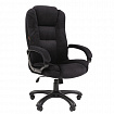 Кресло офисное Chairman CH 600, велюр, черное, 7158676