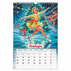 Календарь на гребне с ригелем 2027 г., 12 листов, 30х45 см, BRAUBERG, "Советские плакаты", 118375