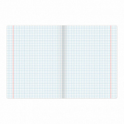 Тетрадь 12 л. BRAUBERG КЛАССИКА NEW клетка, обложка картон, СИНЯЯ, 105686