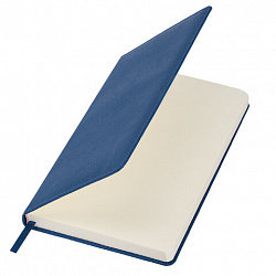 Ежедневник недатированный А5 138х213 мм, BRAUBERG "Base", под кожу, 160 л., синий, 116258