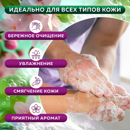 Мыло-пена для специальных диспенсеров 5 л ЗОЛОТОЙ ИДЕАЛ "Цветочное", 605908