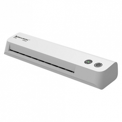 Ламинатор BRAUBERG JET 230W БЕЛЫЙ компактный, А4, 60-150 мкм, скорость 25 см/мин, 532859