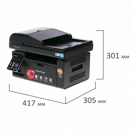 МФУ лазерное PANTUM M6550nw "3 в 1", А4, 22 стр./мин., 20000 стр./мес., АПД, Wi-Fi, сетевая карта, M6550NW