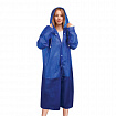 Дождевик плащ на кнопках, EVA, многоразовый прочный, чехол в комплекте, универсальный размер, синий, SHAMAANI (ШАМААНИ), 610931