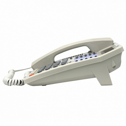 Телефон RITMIX RT-495 white, АОН, спикерфон, память 60 номеров, тональный / импульсный режим, белый, 80002153