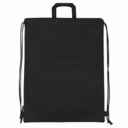 Мешок для обуви BRAUBERG большой удобный с ручкой, 51х41 см, "Black and White", 271595