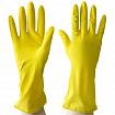 Перчатки МНОГОРАЗОВЫЕ латексные AVIORA, размер 7-8, M (средний), желтые, вес 35 г, 402-567