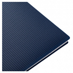 Блокнот БОЛЬШОЙ ФОРМАТ А4, 80 л., гребень, обложка пластик "VELVET", клетка, HATBER, синий, 081279, 80Б4В1гр_01609