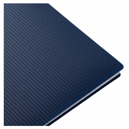 Блокнот БОЛЬШОЙ ФОРМАТ А4, 80 л., гребень, обложка пластик "VELVET", клетка, HATBER, синий, 081279, 80Б4В1гр_01609