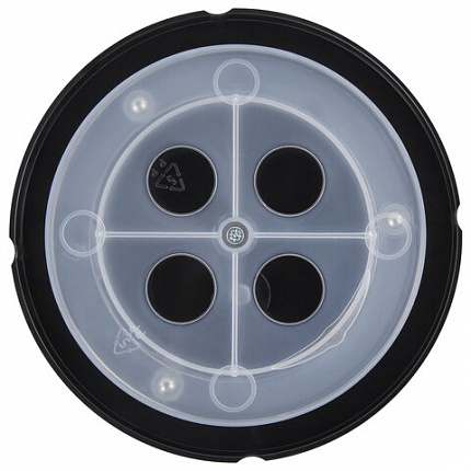 Подставка-органайзер STAFF Octet, 4-8 отделений (трансформер), вращающаяся, черная, 238321