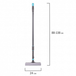 Окномойка вращающаяся со сгоном, телескопическая ручка 88-138 см, ширина 24 см, LAIMA HOME, 606802