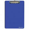 Доска-планшет BRAUBERG "SOLID" сверхпрочная с прижимом А4 (315х225 мм), пластик, 2 мм, СИНЯЯ, 226823