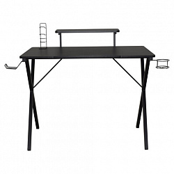 Стол компьютерный на металлокаркасе BRABIX "TECH GT-002", 1000х635х750 мм, черный, 641858