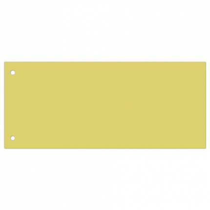 Разделители листов (полосы 240х105 мм) картонные, КОМПЛЕКТ 100 штук, желтые, BRAUBERG, 223972