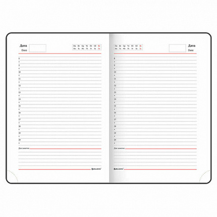 Ежедневник недатированный А5 (138х213 мм), BRAUBERG VISTA, под кожу, гибкий, 136 л., "Peacocks", 112032