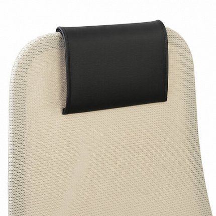 Кресло офисное BRABIX PREMIUM "Ultimate EX-801" хром, плотная двойная сетка Х2, черное/бежевое, 532919