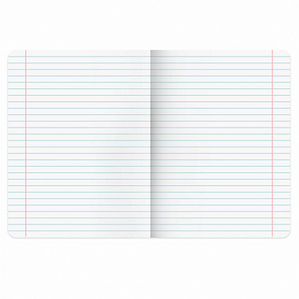 Тетрадь обложка пластик (прозрачный) 24 л., линия, BRAUBERG "Smart Cover", ЗЕЛЕНАЯ, 405035