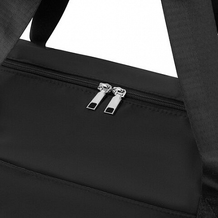 Сумка дорожная HEIKKI EXPAND (ХЕЙКИ), трансформер, багажная лента, черная, 40,5х23х42 см, 273875