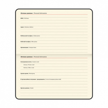 Еженедельник датированный 2026 МАЛЫЙ ФОРМАТ 95х155 мм, А6, BRAUBERG "Augustus", под кожу, голубой, 117185