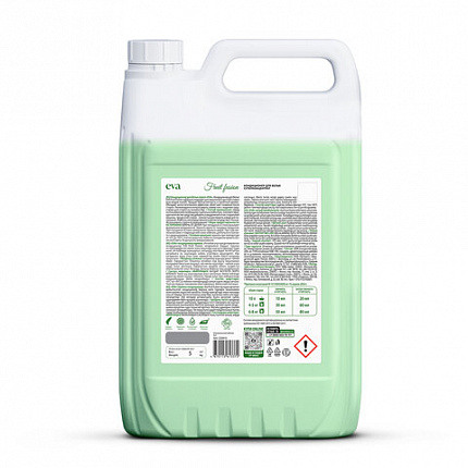 Кондиционер-ополаскиватель для белья, концентрат, гипоаллергенный, 5 л, GRASS EVA "Fruit fusion", 125915