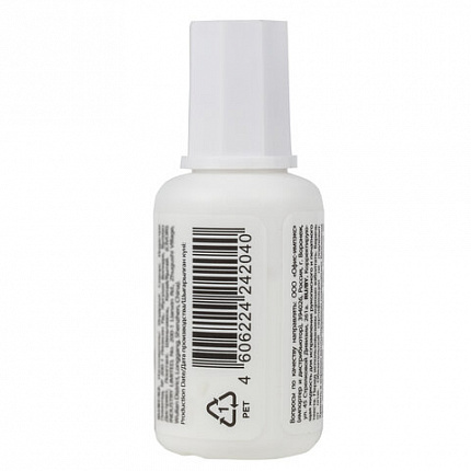 Корректирующая жидкость BRAUBERG "Aqua" на водной основе 20 мл, с кисточкой, 228643