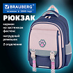 Рюкзак BRAUBERG SNAP, 2 отделения, 3 кармана, "Синяя лапка", 39х28х16 см, 274436