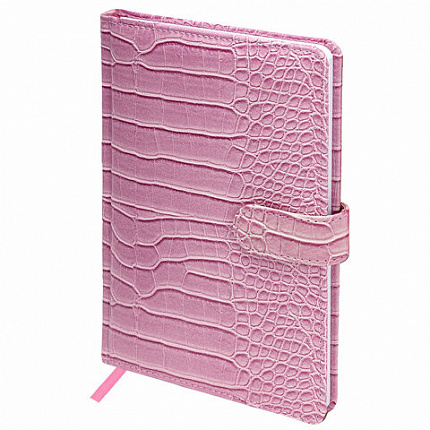 Еженедельник недатированный А5 145х215 мм, BRAUBERG "Party", под кожу, 64 л., розовый, 114471