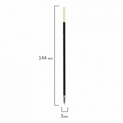 Стержень шариковый PILOT 144 мм, линия 0,18 мм, КОМПЛЕКТ 2 ШТУКИ, СИНИЙ, узел 0,5 мм, RFN-GG-EF