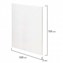 Пенокартон матовый, 50х70 см, толщина 5 мм, белый, КОМПЛЕКТ 5 листов, BRAUBERG, 112471