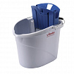 Швабра с отжимом и ведром 10 л, КОМПЛЕКТ с ЧЕРЕНКОМ, салфетки, перчатки, СпидМини VILEDA, 161099