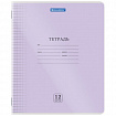 Тетрадь пластиковая обложка (прозрачная) 12 листов, клетка, BRAUBERG "Smart Cover", АССОРТИ (микс в спайке), 405022