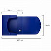 Короб архивный 330х245х100 мм, пластик разборный, до 900 листов, синий, 0,9 мм, BRAUBERG EXTRA, 272894