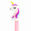 Ручка с топпером шариковая ЮНЛАНДИЯ "Единорожка", корпус ассорти, СИНЯЯ, пишущий узел 0,7 мм, 143806