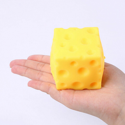 Игрушка-антистресс "СЫР", 6 см, дисплей, JOLLY JOT (ДЖОЛЛИ ДЖОТ), 665807