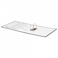 Папка-регистратор ОФИСМАГ с арочным механизмом, покрытие из ПВХ, 75 мм, черная, 225748