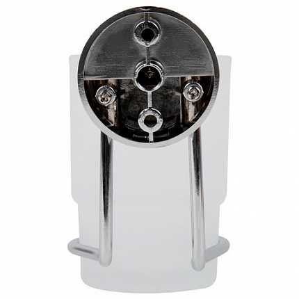 Стакан для туалетных принадлежностей LAIMA, хромированная сталь/стекло, крепление к стене, 607429