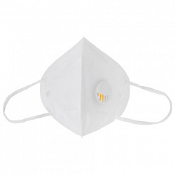 Респиратор противоаэрозольный, средний класс защиты FFP2 с клапаном KN-95