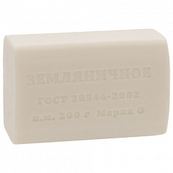 Мыло туалетное 200 г "Земляничное", КМЗ, ординарное, цветная обертка