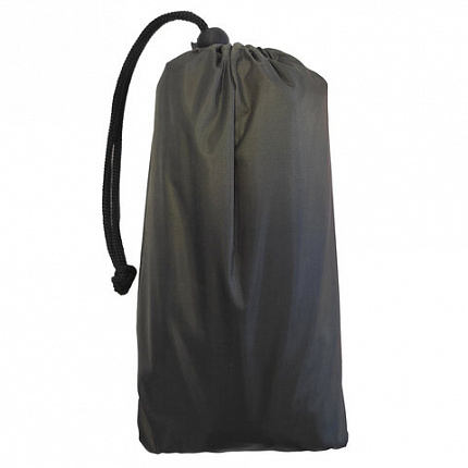 Дождевик-пончо хаки на кнопках многоразовый с ПВХ покрытием и мешком для хранения ГРАНДМАСТЕР, 610882