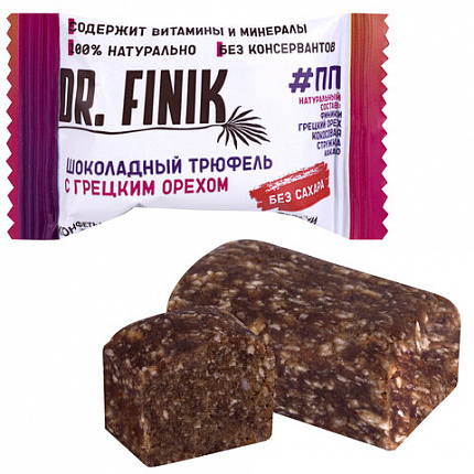 Конфеты финиковые DR.FINIK ассорти (фундук, миндаль, грецкий орех, кунжут), без сахара, 1000 г