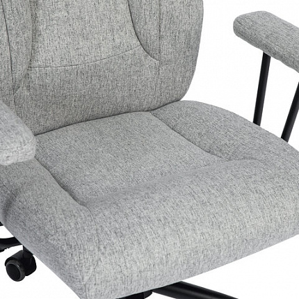 Кресло BRABIX PREMIUM "Westside EX-566", металлические подлокотники, ткань, светло-серое, 533207