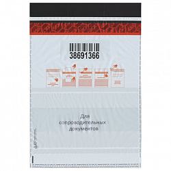 Сейф-пакеты полиэтиленовые, БОЛЬШОЙ ФОРМАТ (562х695+45 мм), КОМПЛЕКТ 50 шт., индивидуальный номер