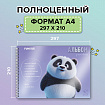 Альбом для рисования, пластиковая обложка, А4, 40 л., гребень, FUNSTER (ФАНСТЕР), 210х297 мм, АССОРТИ (8 видов), 107684