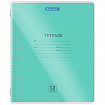 Тетрадь пластиковая обложка (прозрачная) 12 листов, клетка, BRAUBERG "Smart Cover", АССОРТИ (микс в спайке), 405022