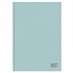 Тетрадь А4 80 л,. HATBER, гребень, клетка, Soft-touch ламинация, "Mist" (микс в спайке), 090095, 80Т4лВ1гр