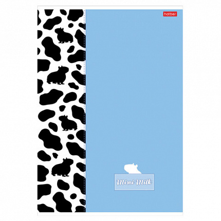 Тетрадь А4 96 л., HATBER, скоба, клетка, матовая ламинация, "Mimimilk" (микс в спайке), 087003, 96Т4лВ1