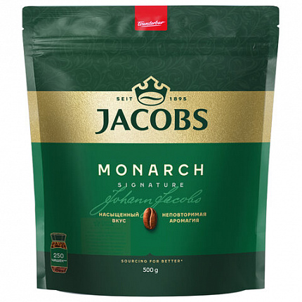 Кофе растворимый MONARCH Original, сублимированный, 500 г, мягкая упаковка, 8052130