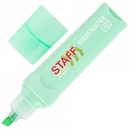 Набор текстовыделителей 6 ПАСТЕЛЬНЫХ ЦВЕТОВ, STAFF "EVERYDAY HL-707", линия 1-5 мм, скошенный наконечник, 152551