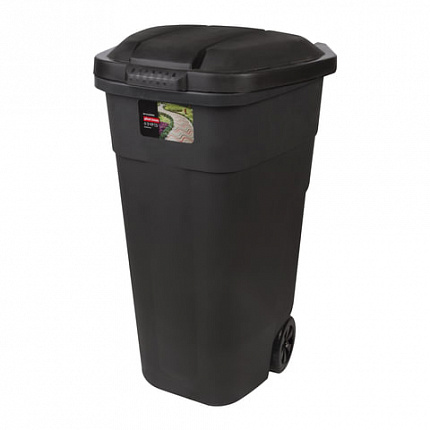 Контейнер 110 литров для мусора, с крышкой, на колесах, 84х54х58 см, пластиковый, PLAST TEAM, РТ9957